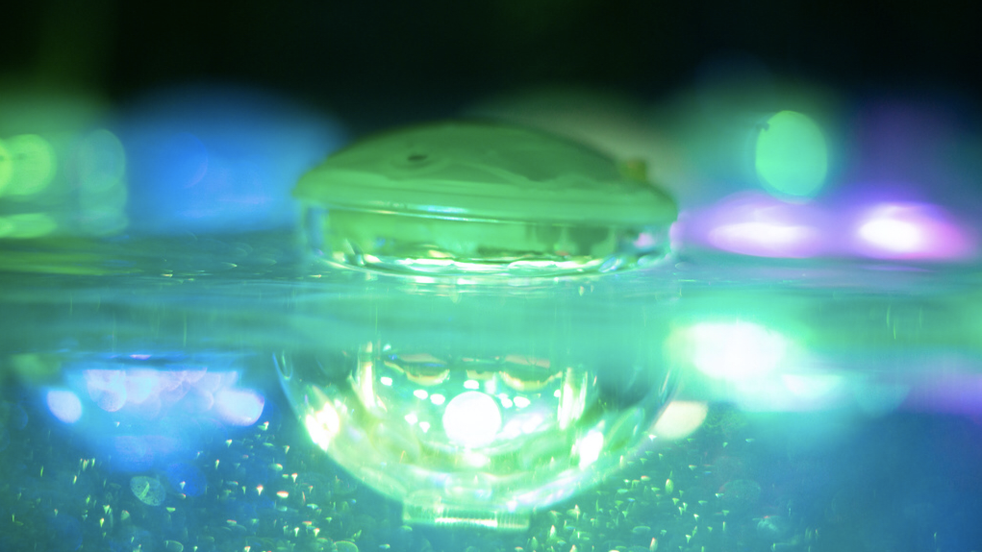 A prototype of Lush's digital bath bomb.