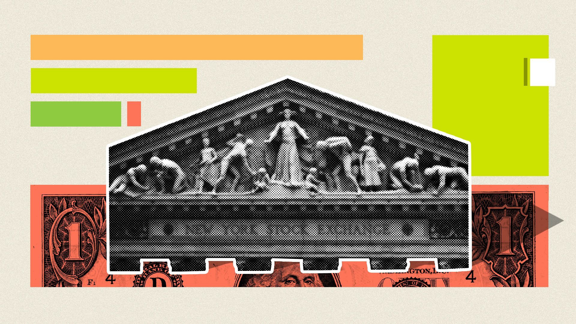 Photo illustration of the New York Stock Exchange. 