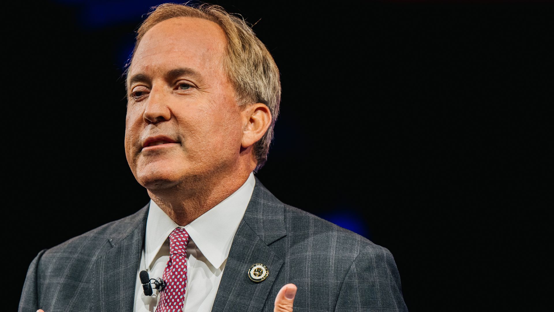 Texas Attorney General Ken Paxton speaks during the Conservative Political Action Conference CPAC held at the Hilton Anatole on July 11, 2021 in Dallas, Texas
