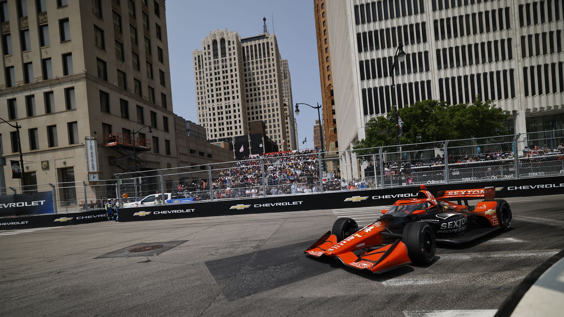 A scene from last year's Detroit Grand Prix.