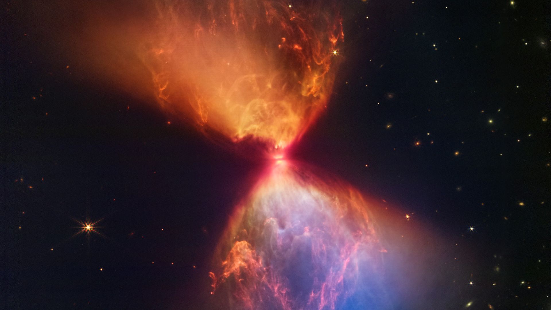 The protostar L1527. Photo: NASA, ESA, CSA, and STScI. Image processing: J. DePasquale, A. Pagan, and A. Koekemoer