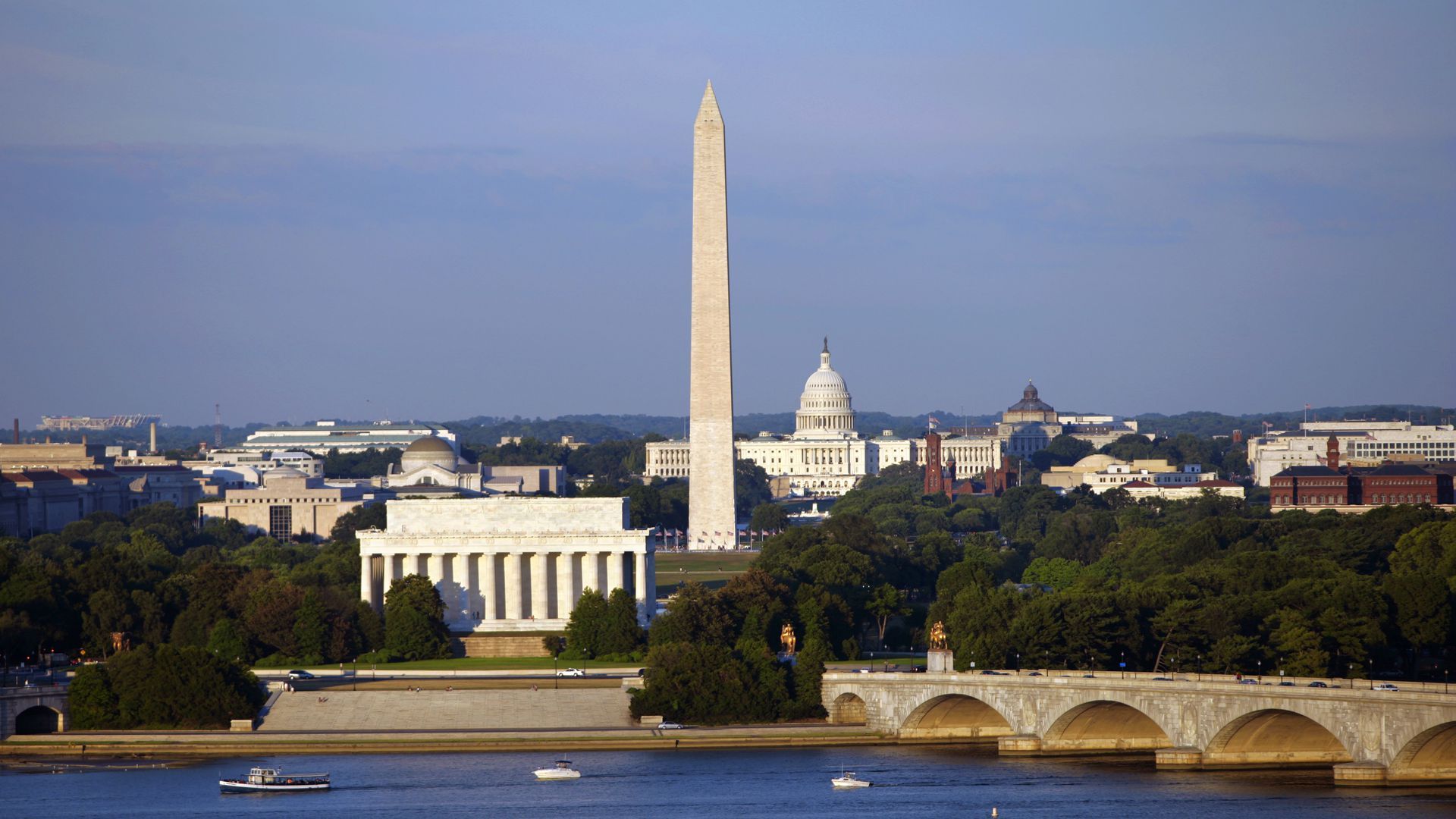 A panorama view of Washington, D.C.