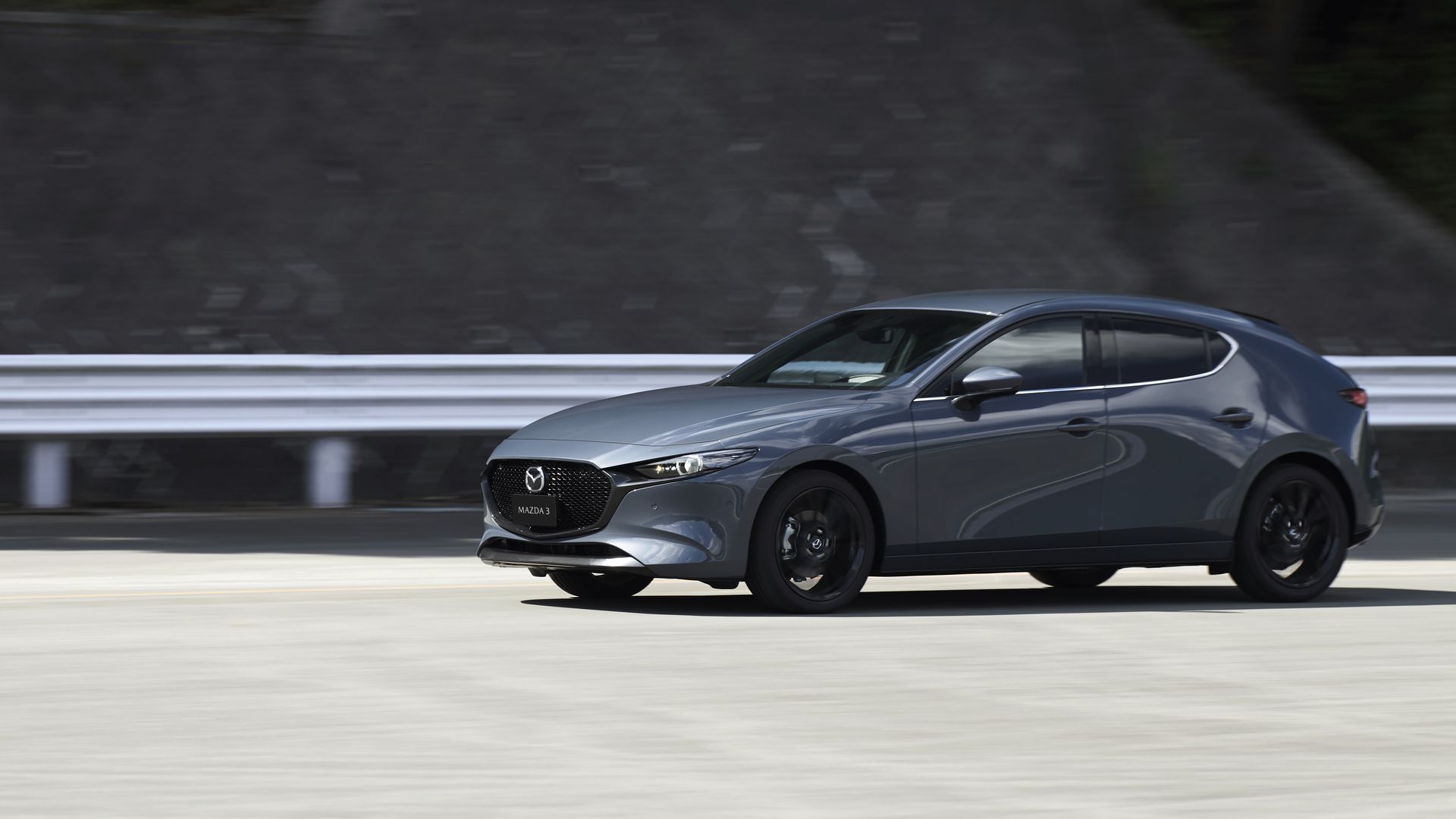 Image of gray 2019 Mazda 3 hatchback
