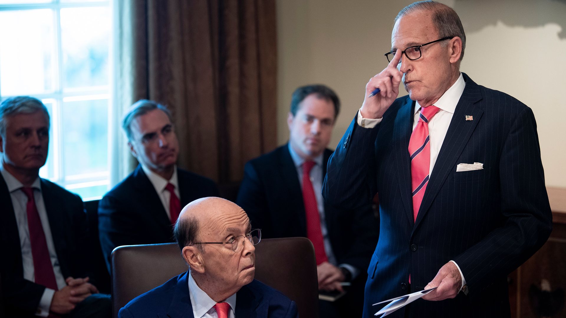 Wilbur Ross and Larry Kudlow.