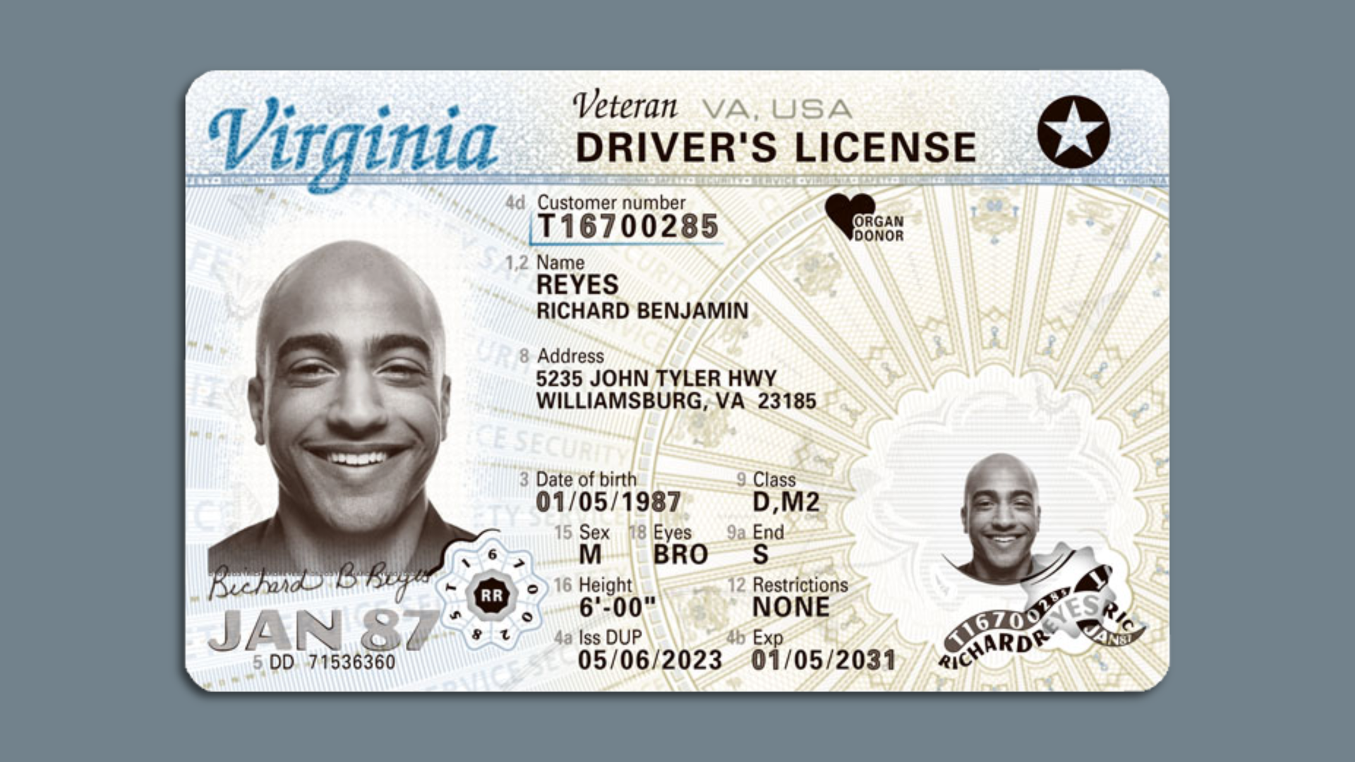 Virginia DMV unveils new driver's licenses - Axios Richmond
