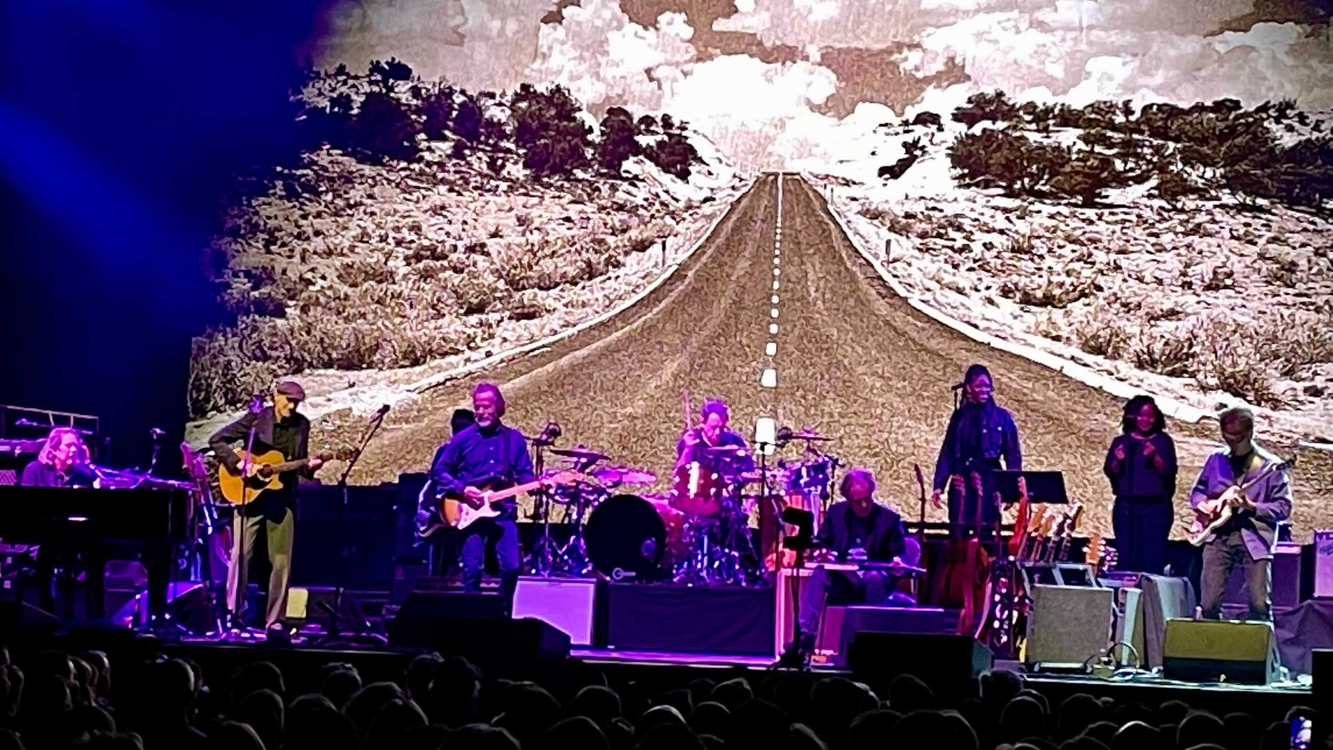James Taylor and Jackson Browne perform at Wells Fargo Arena.