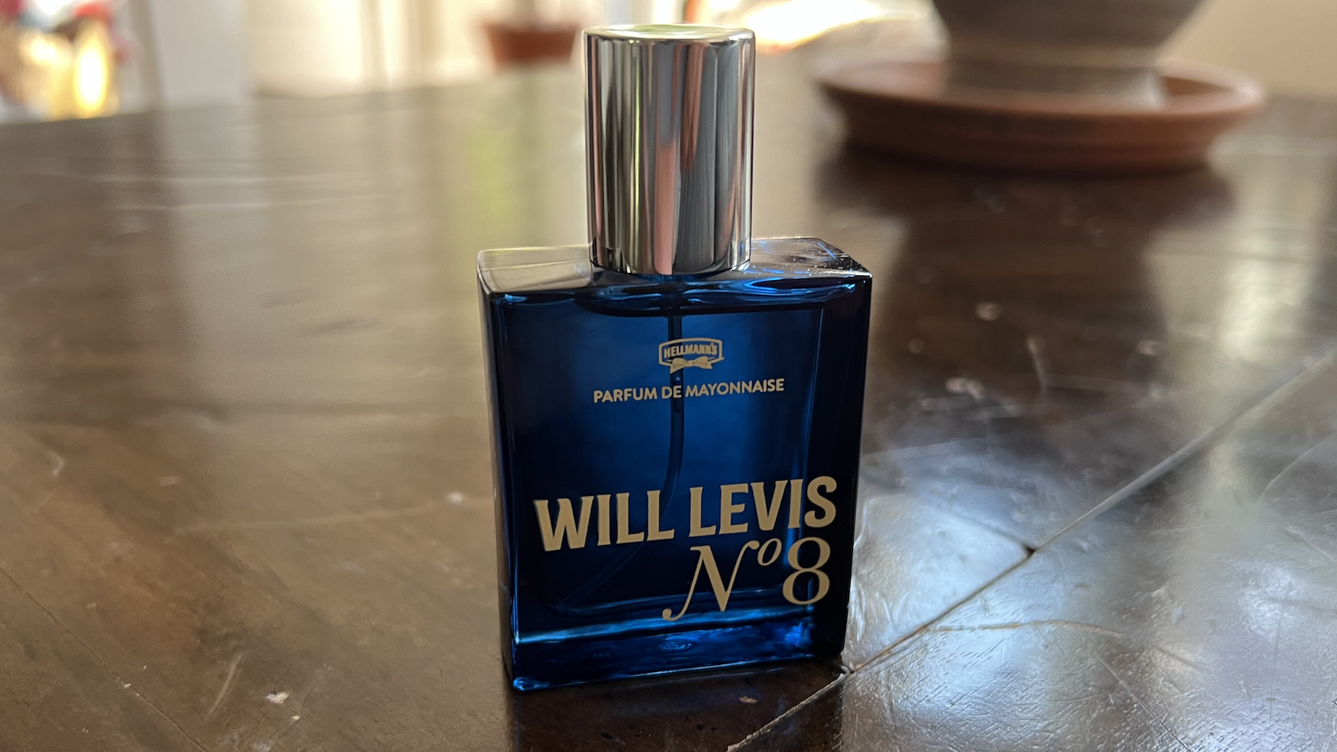 A bottle of Will Levis perfume.