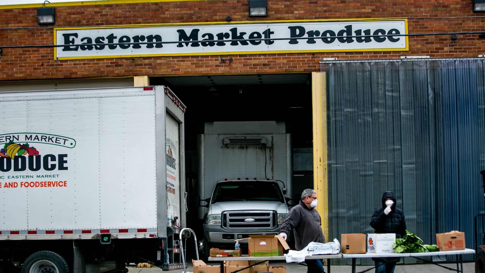 Eastern Market Produce in Detroit