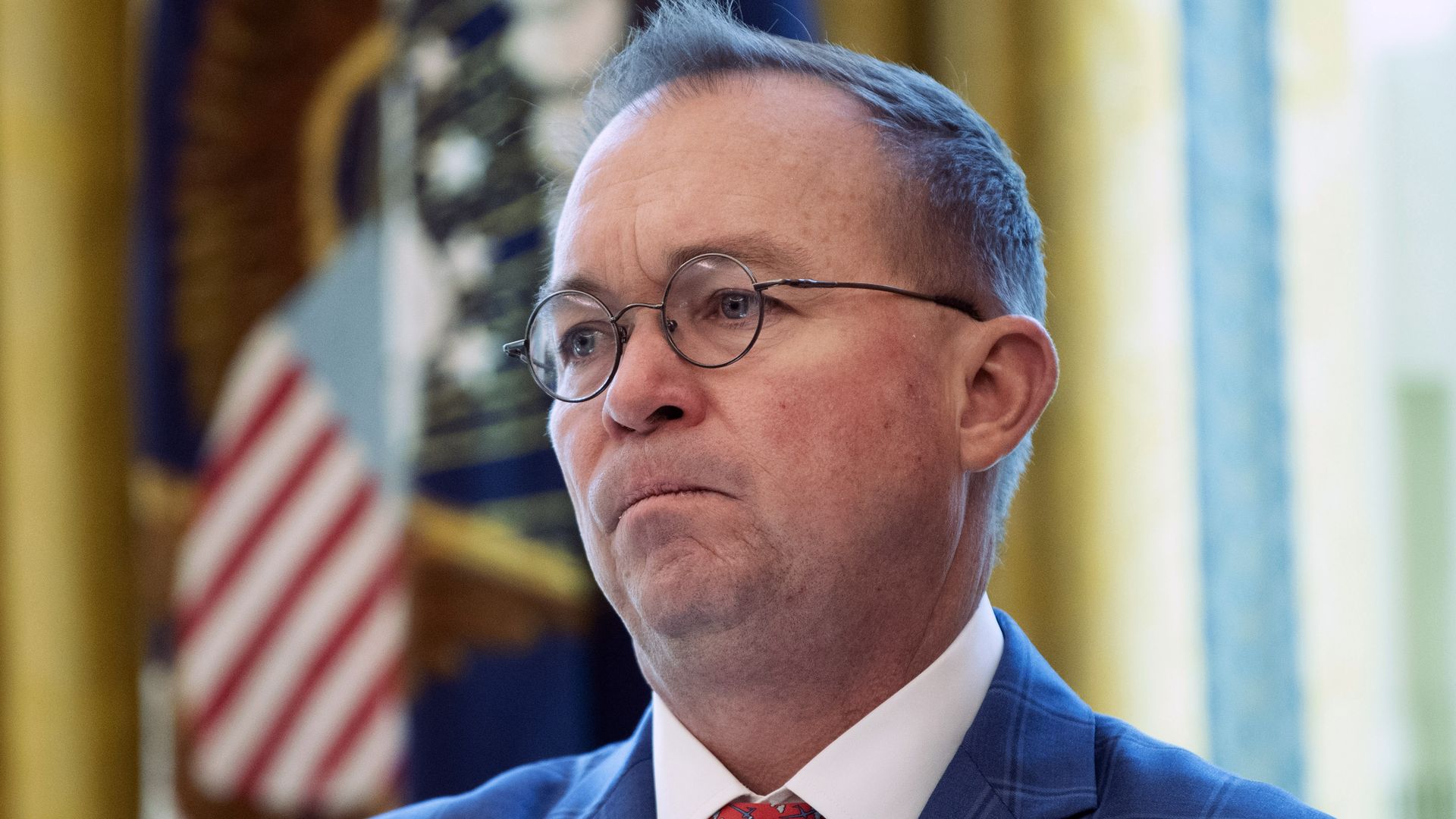 Mick Mulvaney in the White House in March 2020.