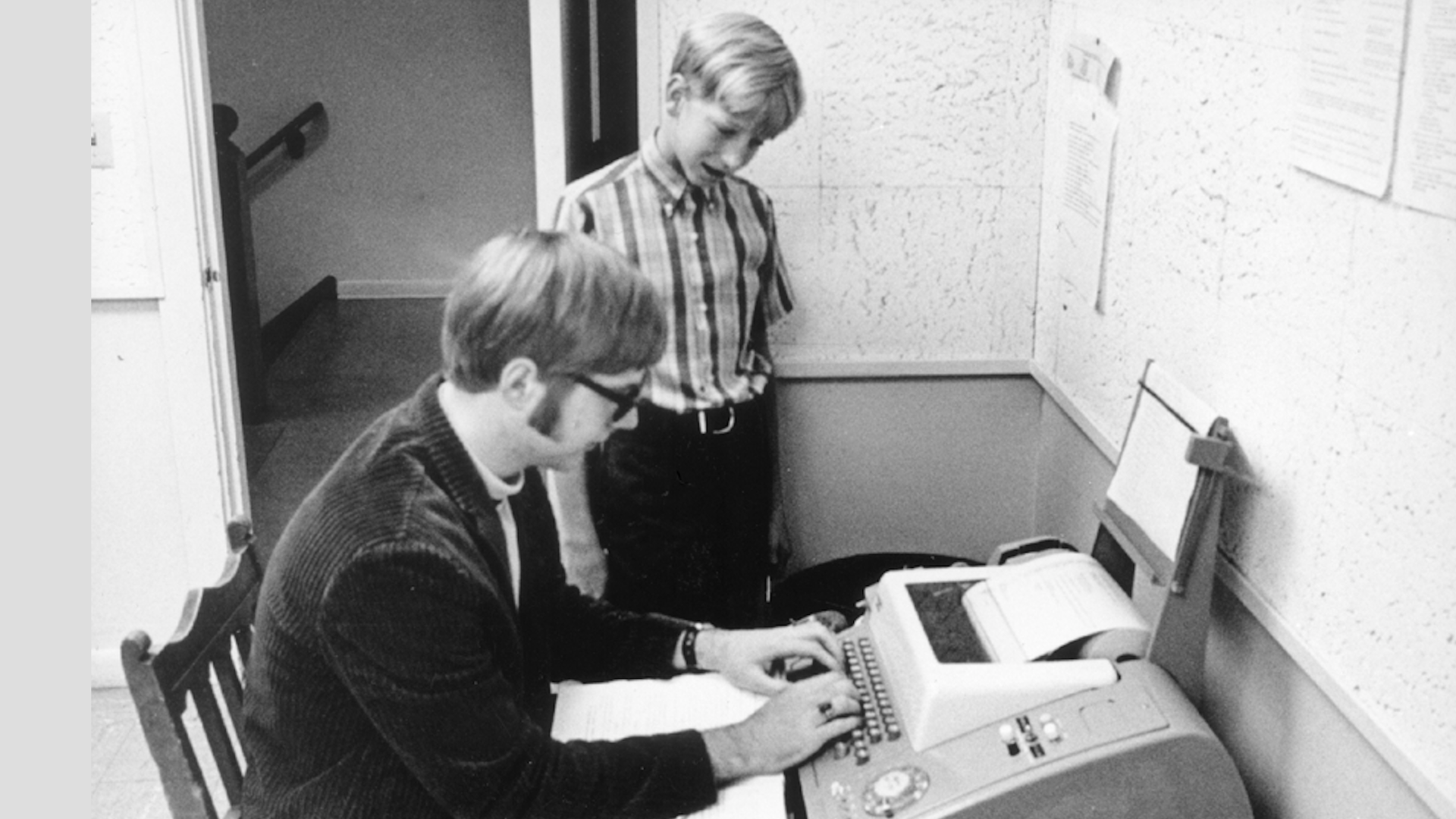 A young Paul Allen and Bill Gates at Lakeside School