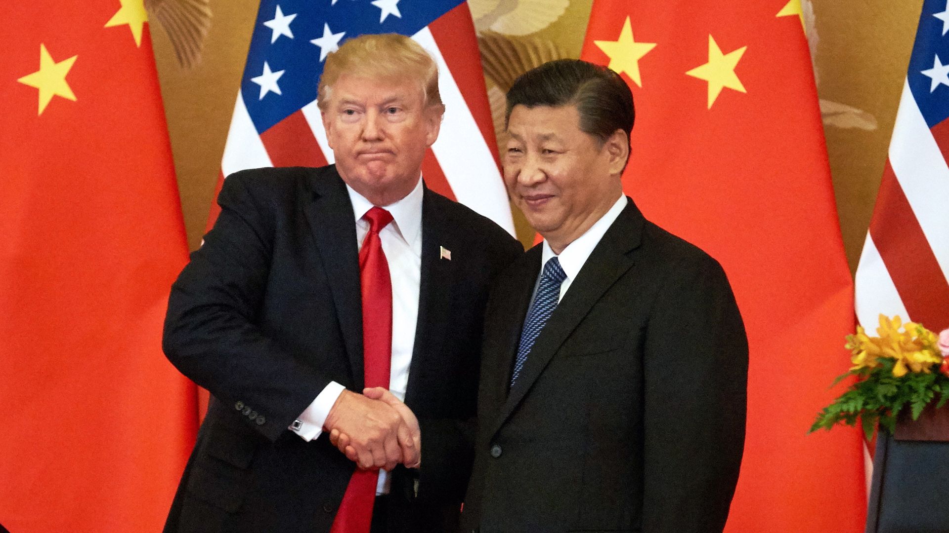 Trump and Chinese Pres Xi Jinping