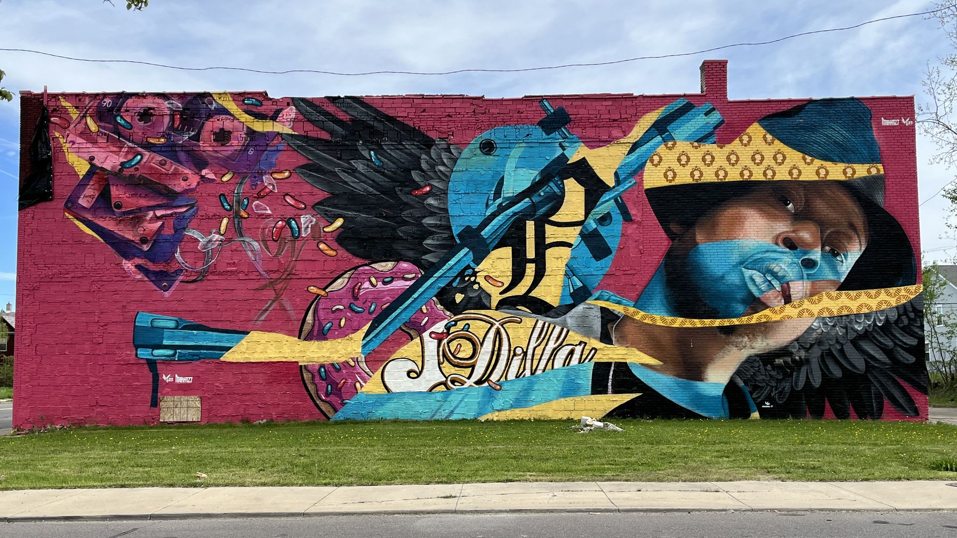 J Dilla mural in Detroit.