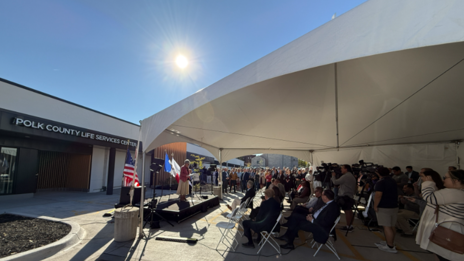 A photo of the sobering center in Des Moines.