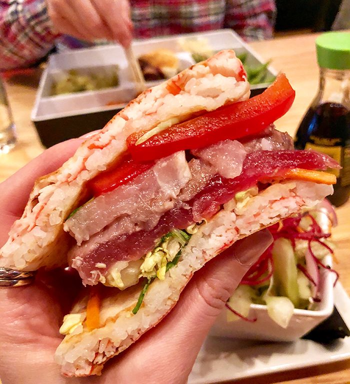 sushi-sandwich-at-cowfish-charlotte