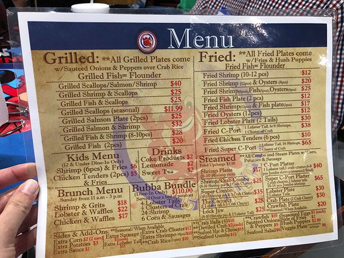 Seafood connection menu new arrivals