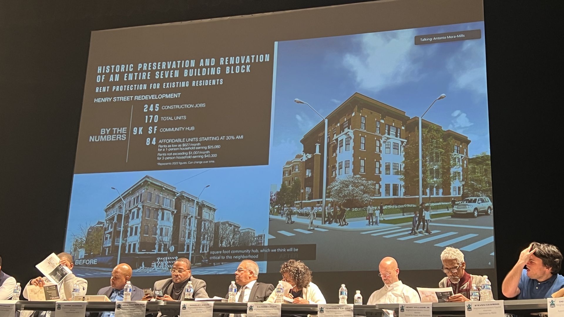 NAC members at a Jan. 10 meeting inside Cass Tech High School. 