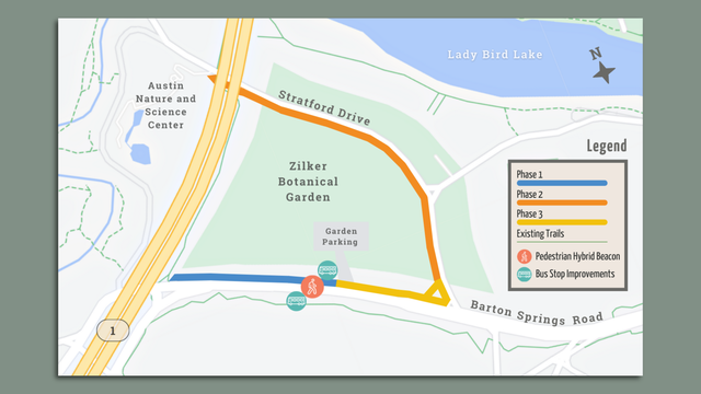 Zilker Park in Austin is getting new pedestrian paths