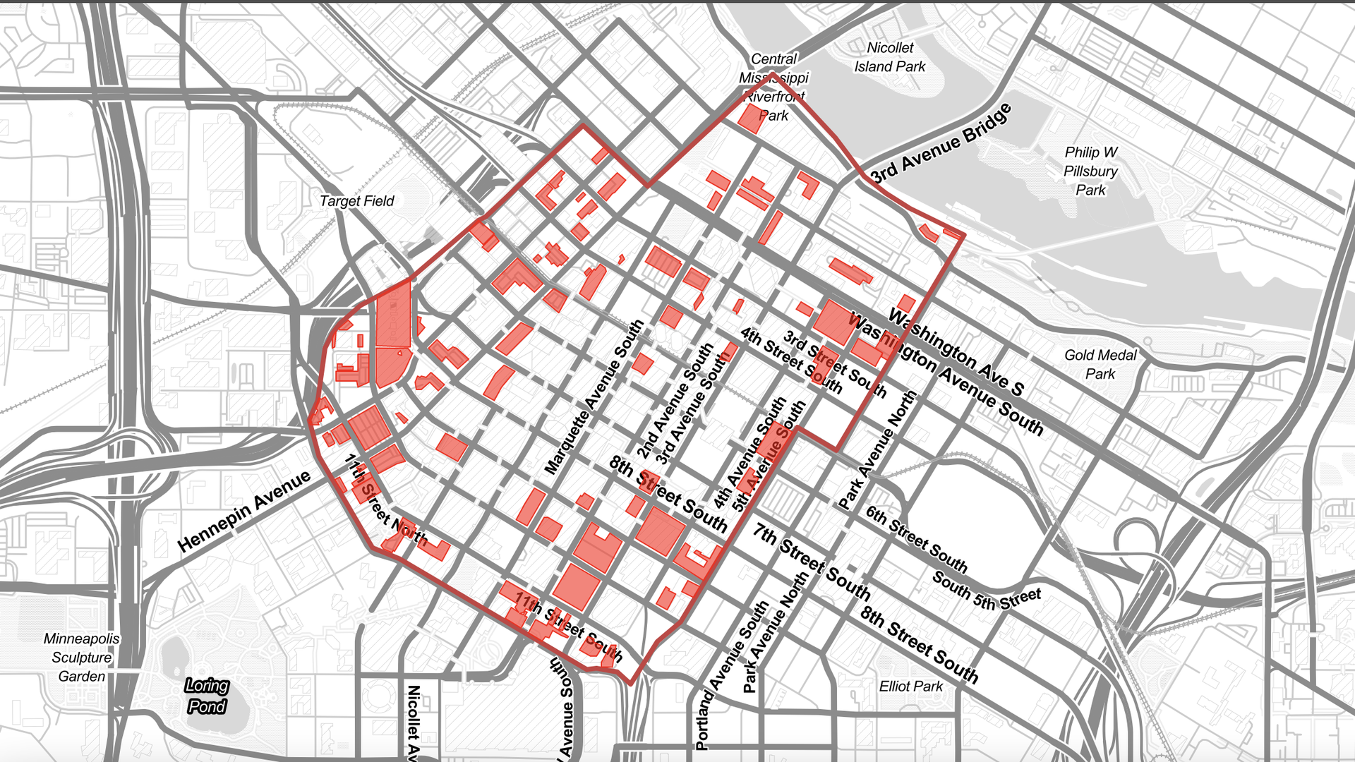 Surface parking in downtowns of Minneapolis, St. Paul is lower than 