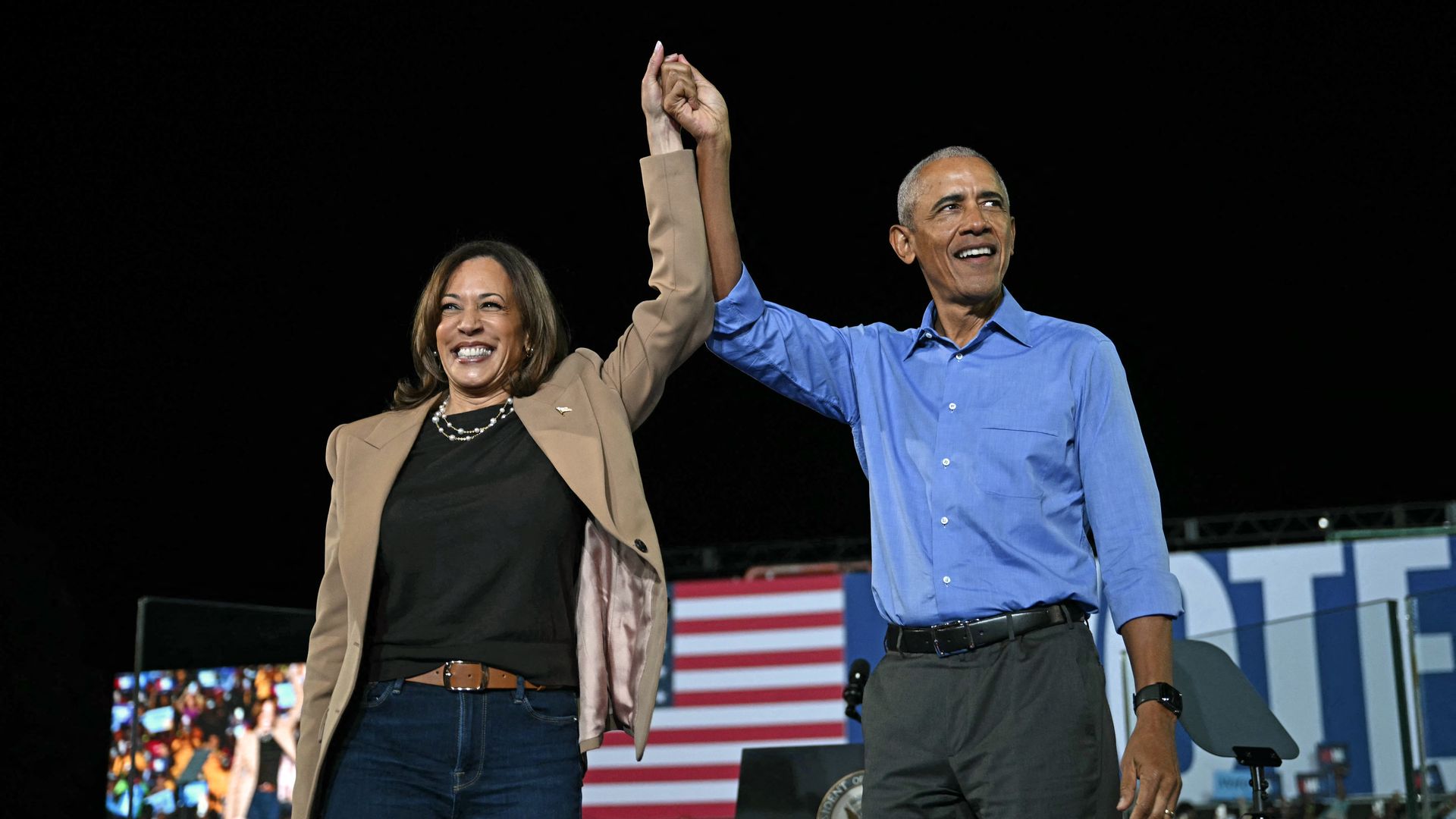 Harris rally in Georgia draws Barack Obama, Springsteen, other stars —  photos - Axios Atlanta, image size:1920x1080