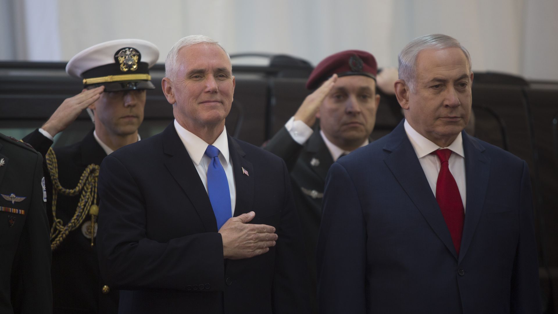 Vice President Mike Pence and Israeli Prime Minister Benjamin Netanyahu