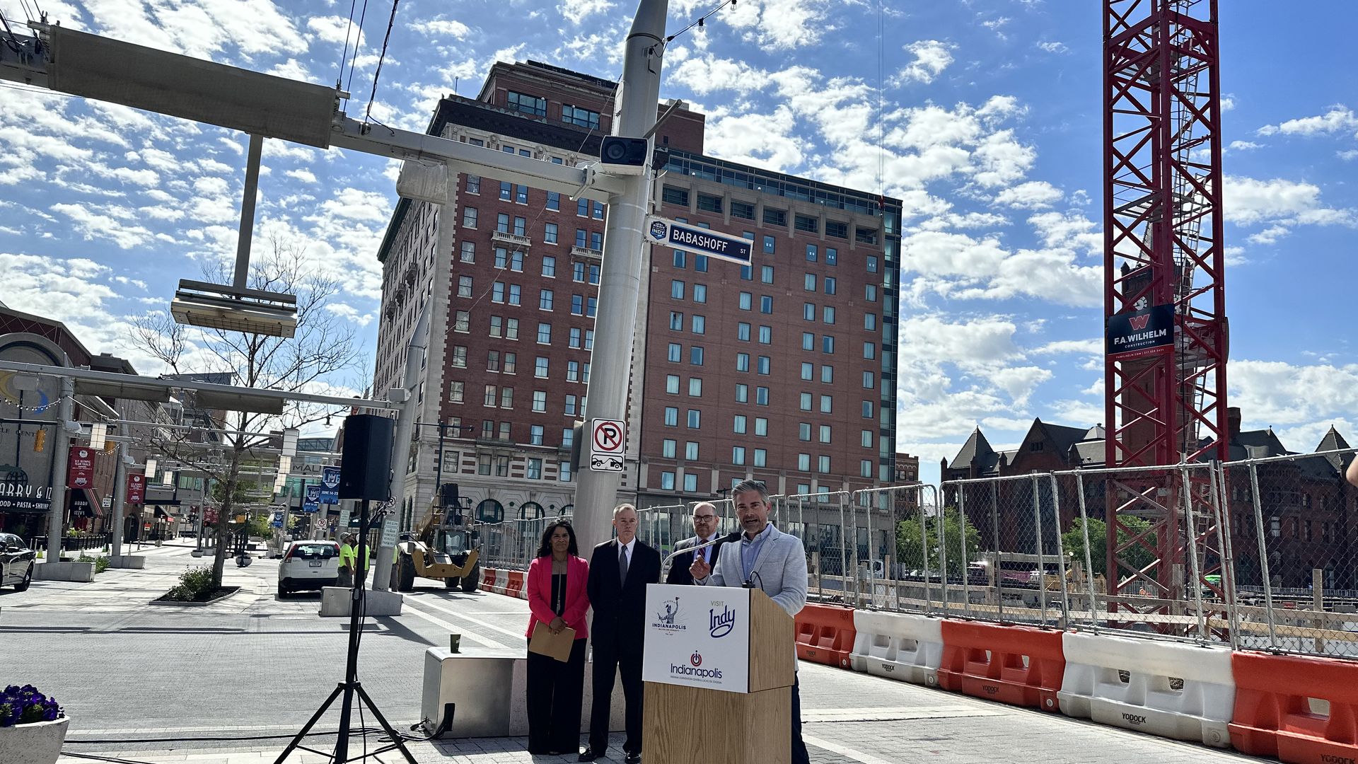 Downtown Indy press conference