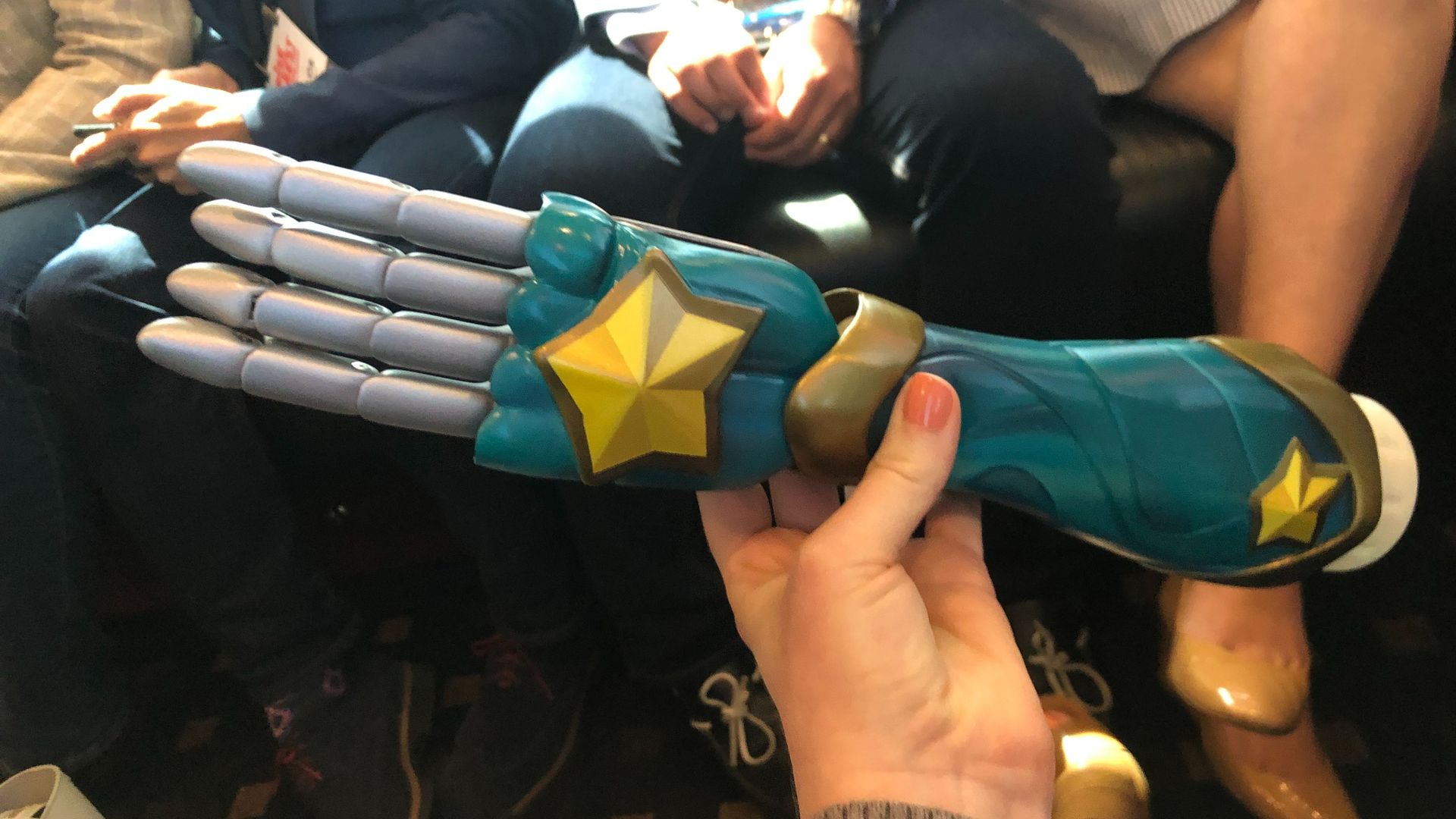 A bionic arm that looks like a superhero's