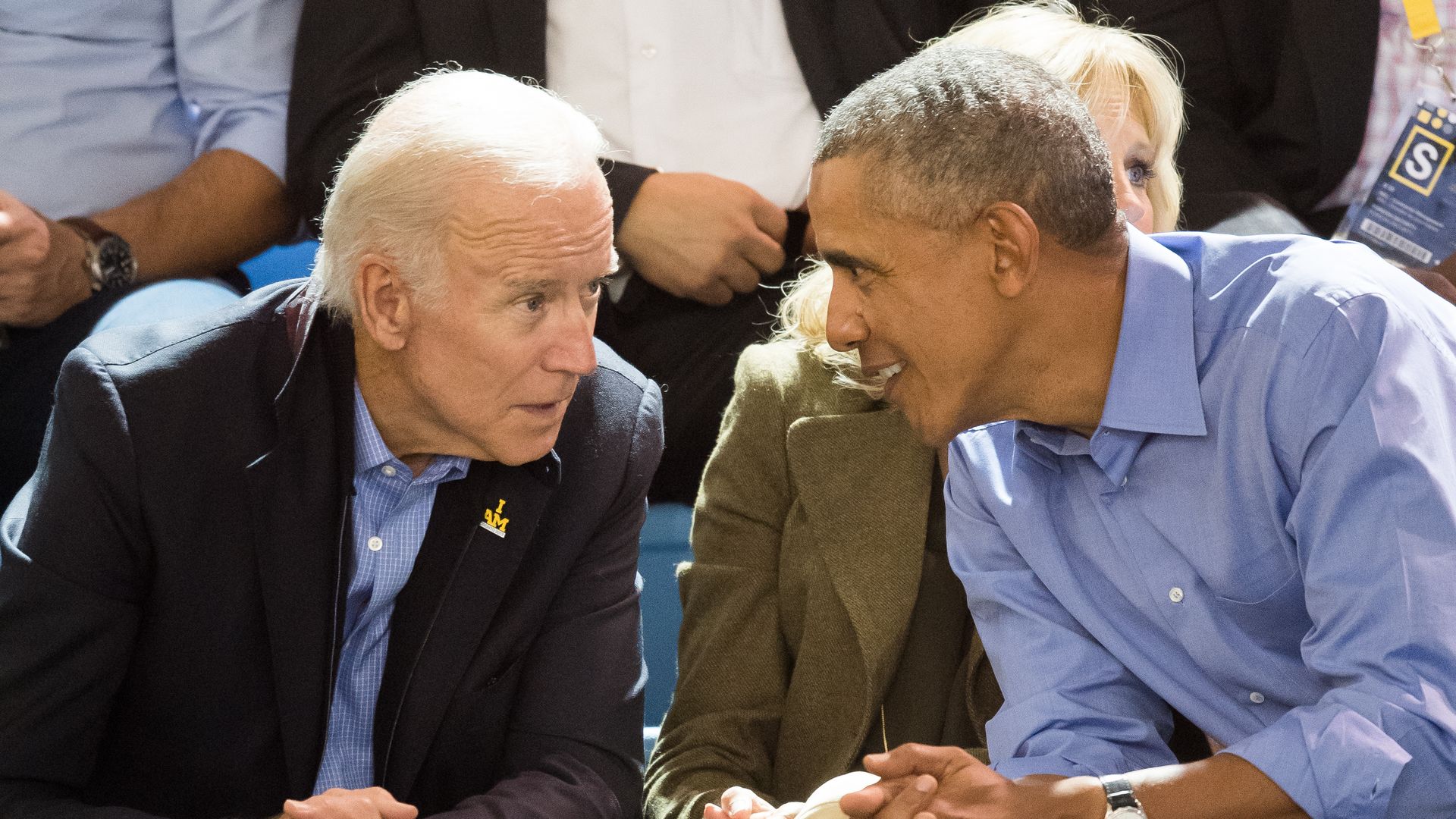 Biden and Obama