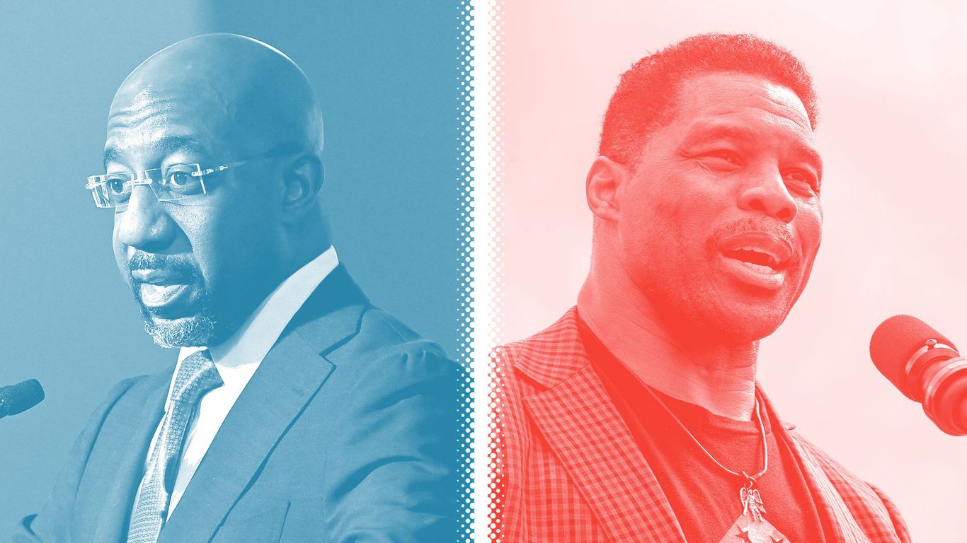 Crucial Georgia Senate Race Between Herschel Walker And Raphael Warnock ...