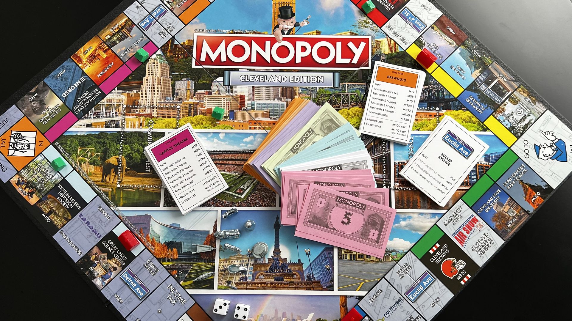 Cleveland Monopoly board.