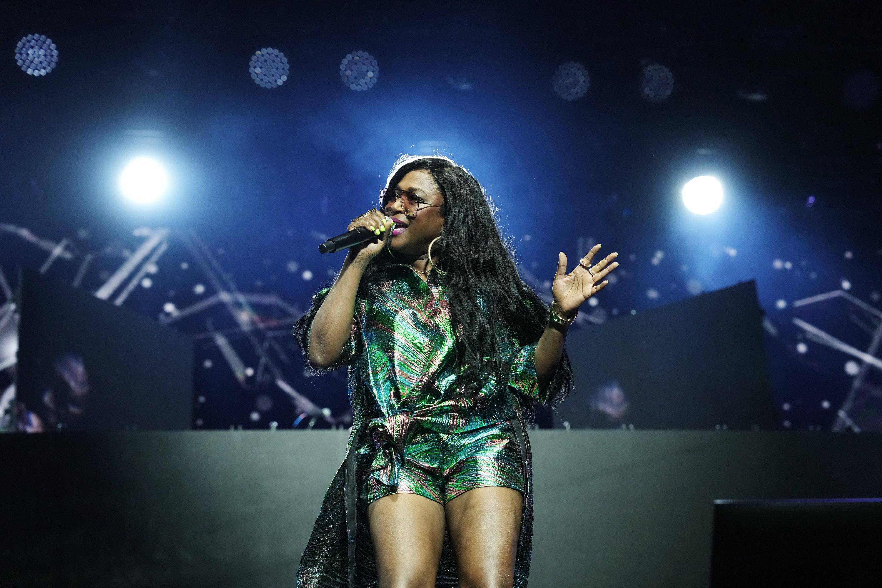 Photo shows Tweet performing at Essence.