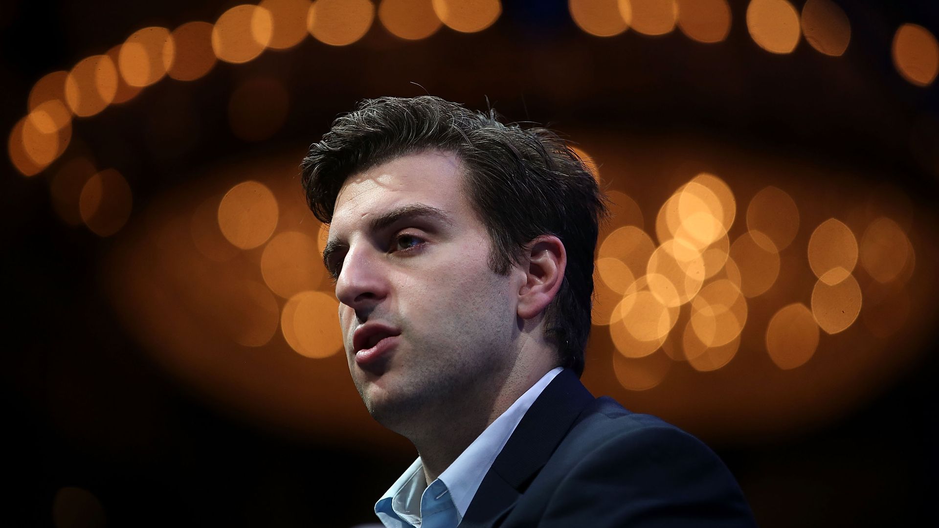 Airbnb co-founder and CEO Brian Chesky speaking in San Francisco, California, in 2015.