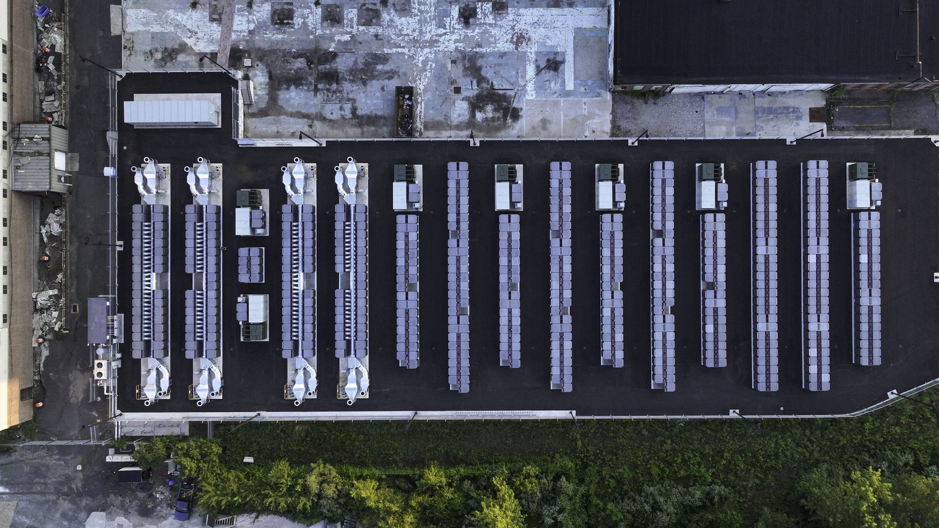 Bloom Energy fuel cells installed at a site.