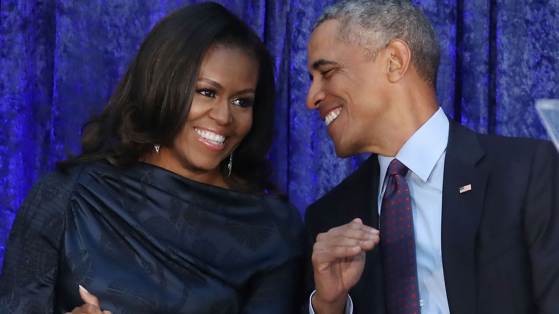 Former President Barack Obama and first lady Michelle Obama.