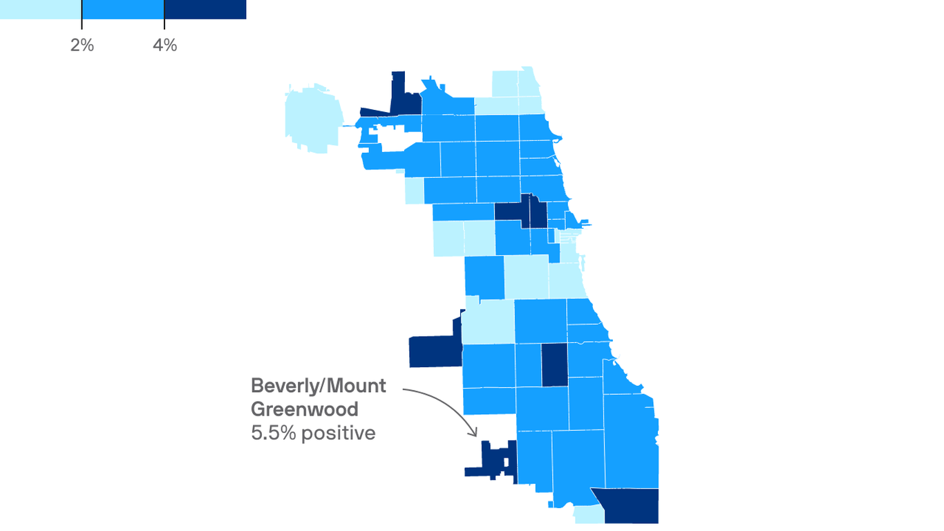 COVID19 hot spots around Chicago Axios Chicago