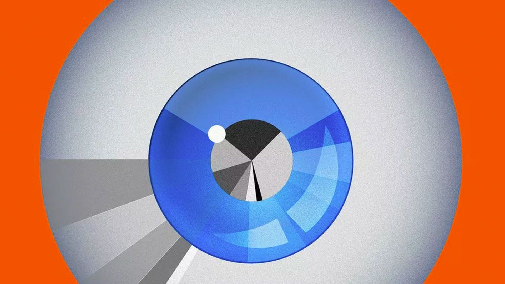 Illustration of a zoomed in eyeball.