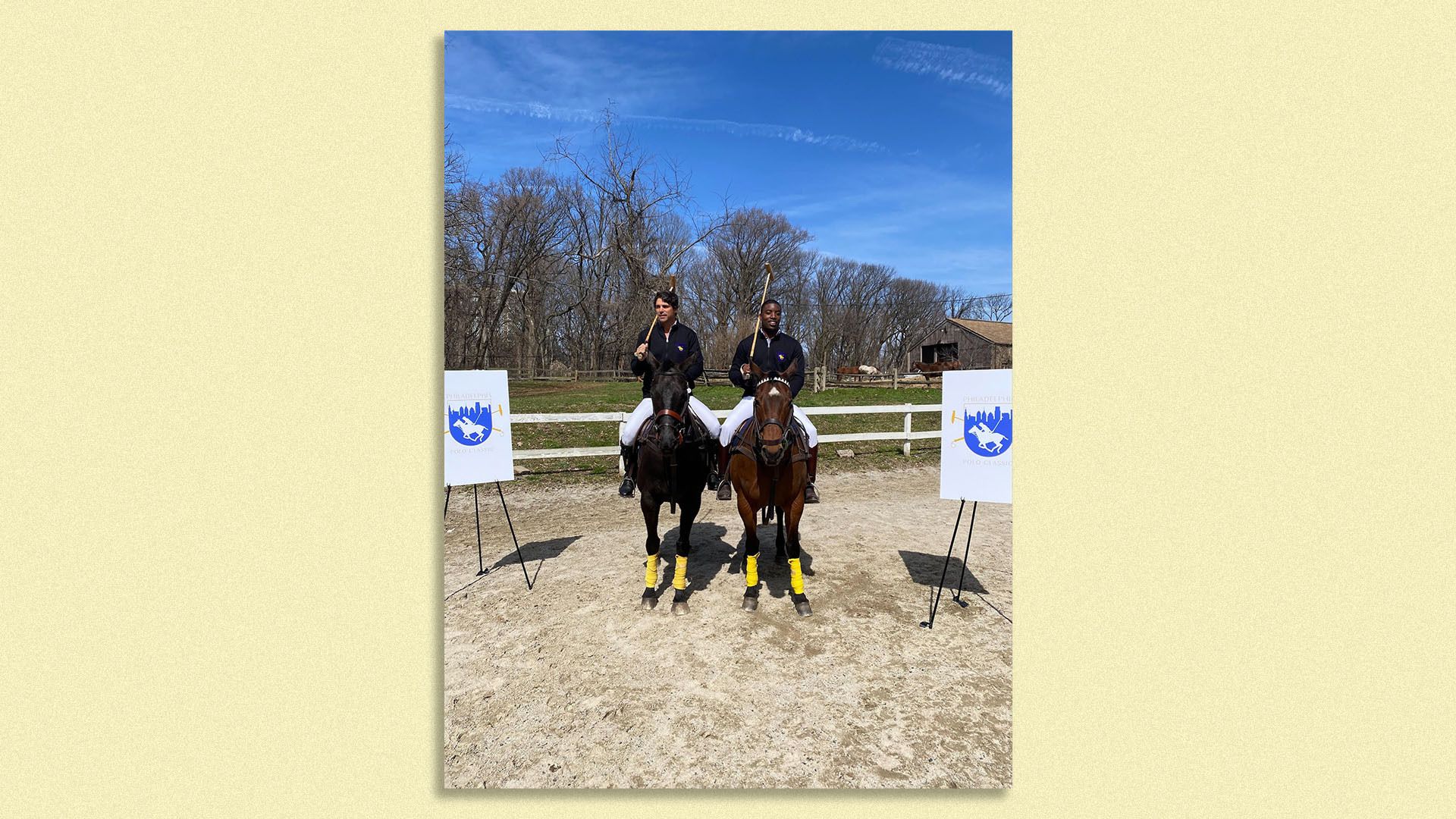 Two men on horseback