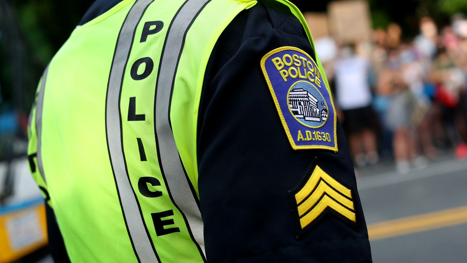 Public records requested by an advocacy group show the Boston Police have barely made progress diversifying the uniformed police force in years. Photo: Maddie Meyer/Getty Images