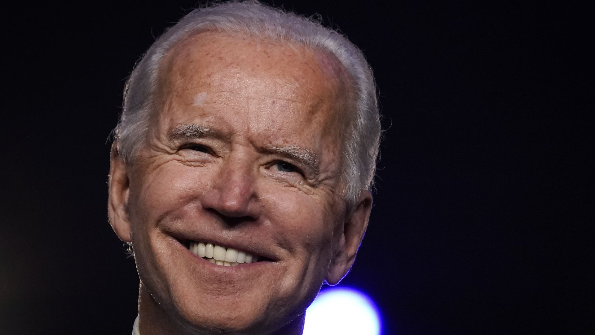 Joe Biden speaking in Wilmington, Delaware, on Nov. 6.