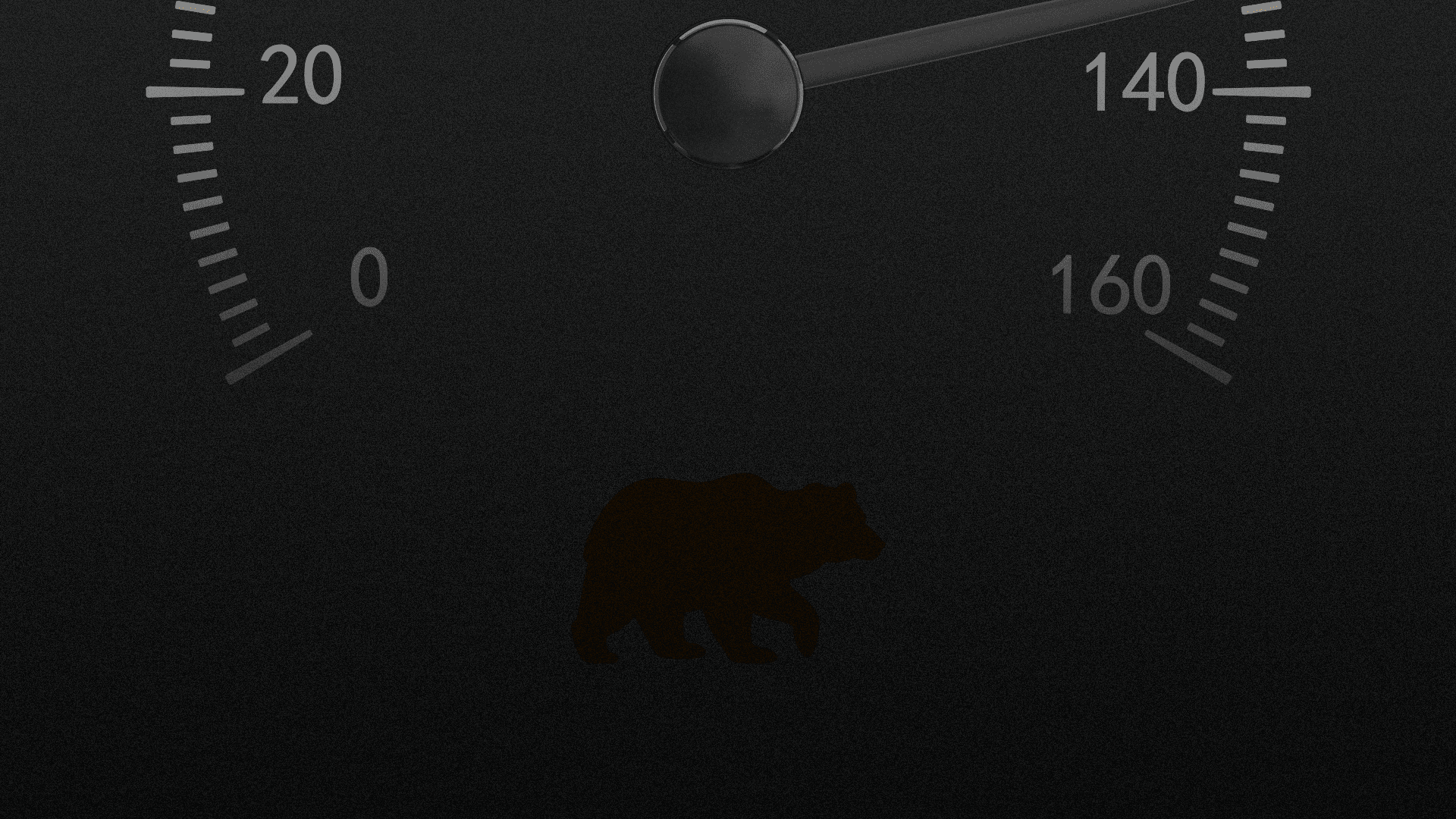 Animated GIF of a blinking check engine light in the shape of a bear