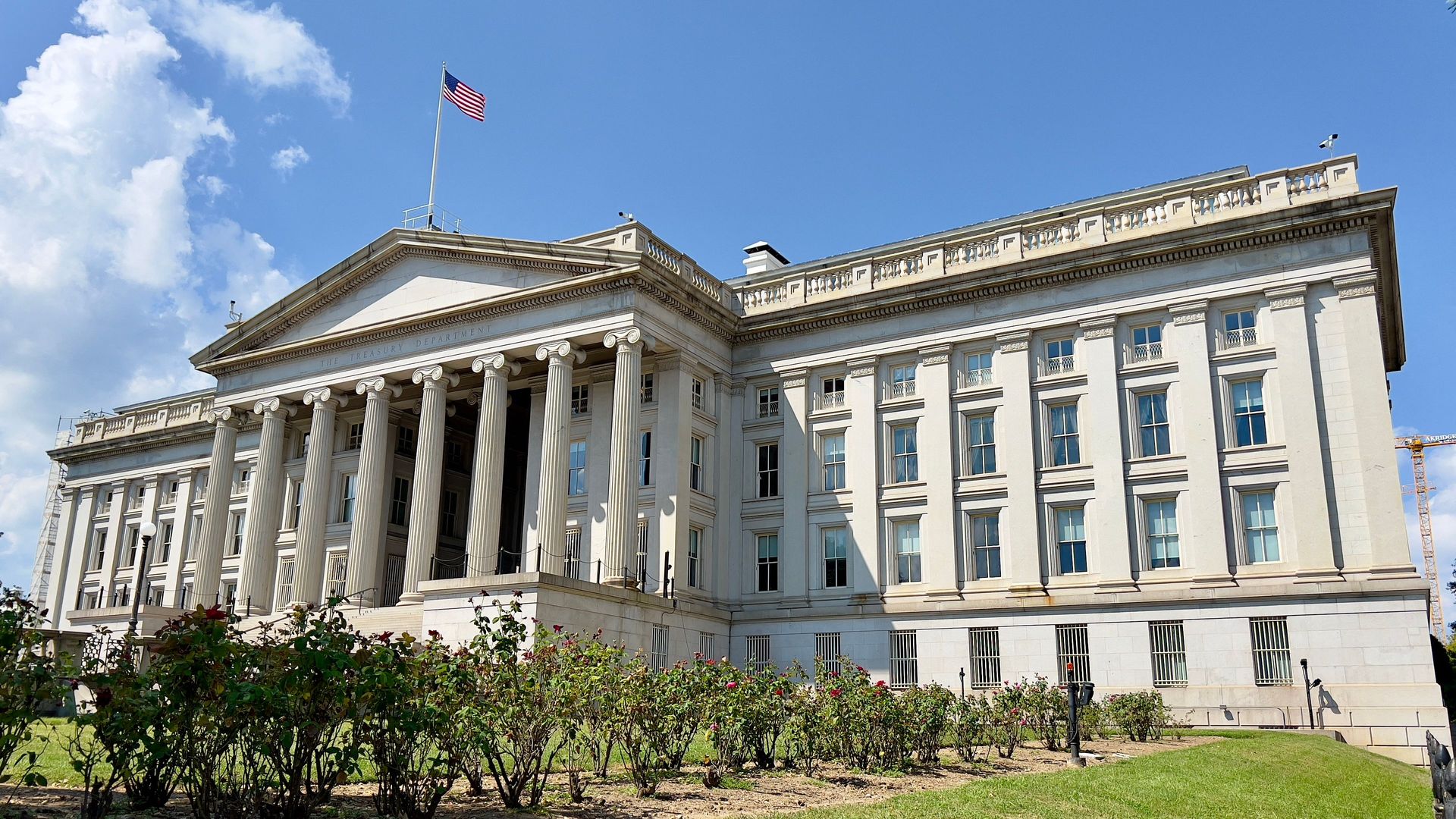The U.S. Treasury building in Washington, D.C., in August 2022.