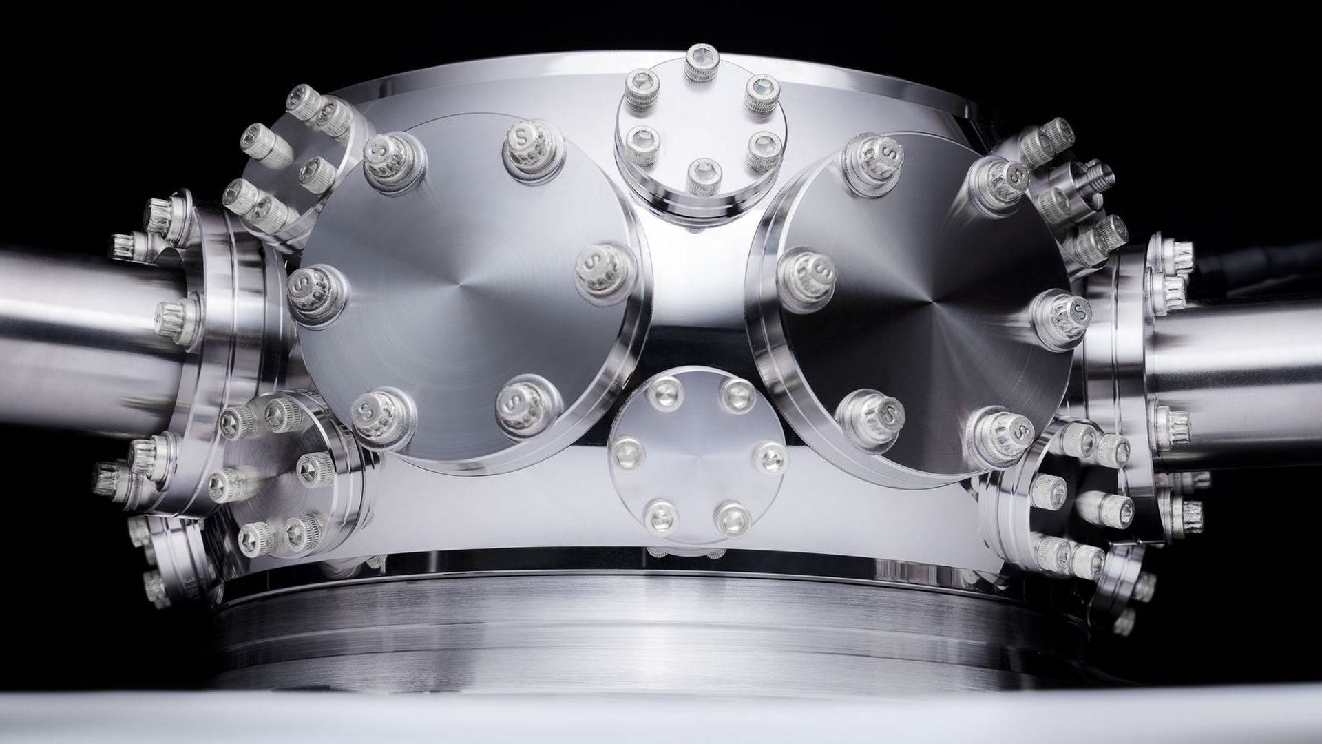 The hardware chamber of a Quantiniuum quantum computer. 