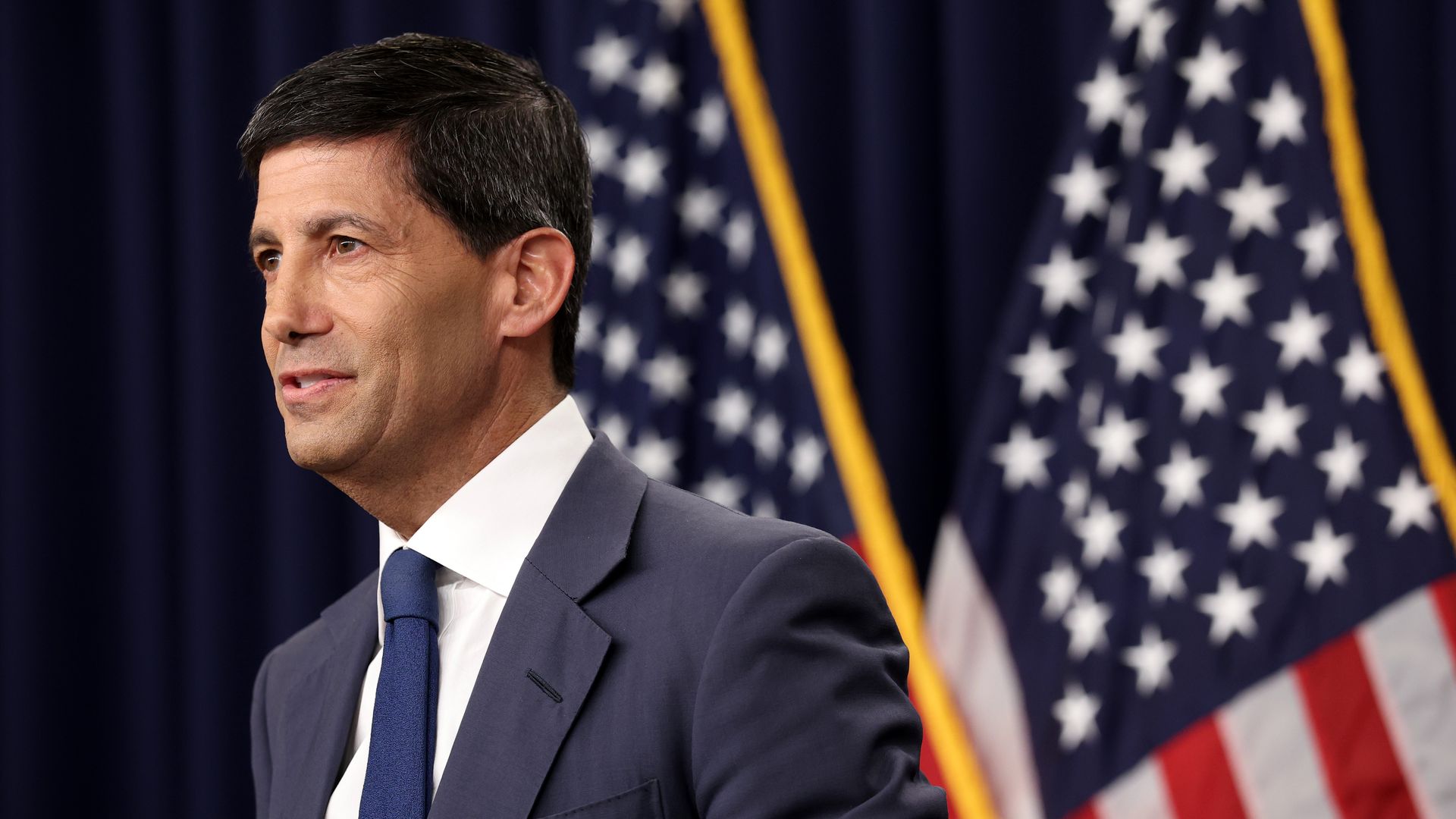 Federal Reserve Chair Kevin Warsh speaks during a news conference at Federal Reserve Headquarters on July 29, 2026 in Washington, DC