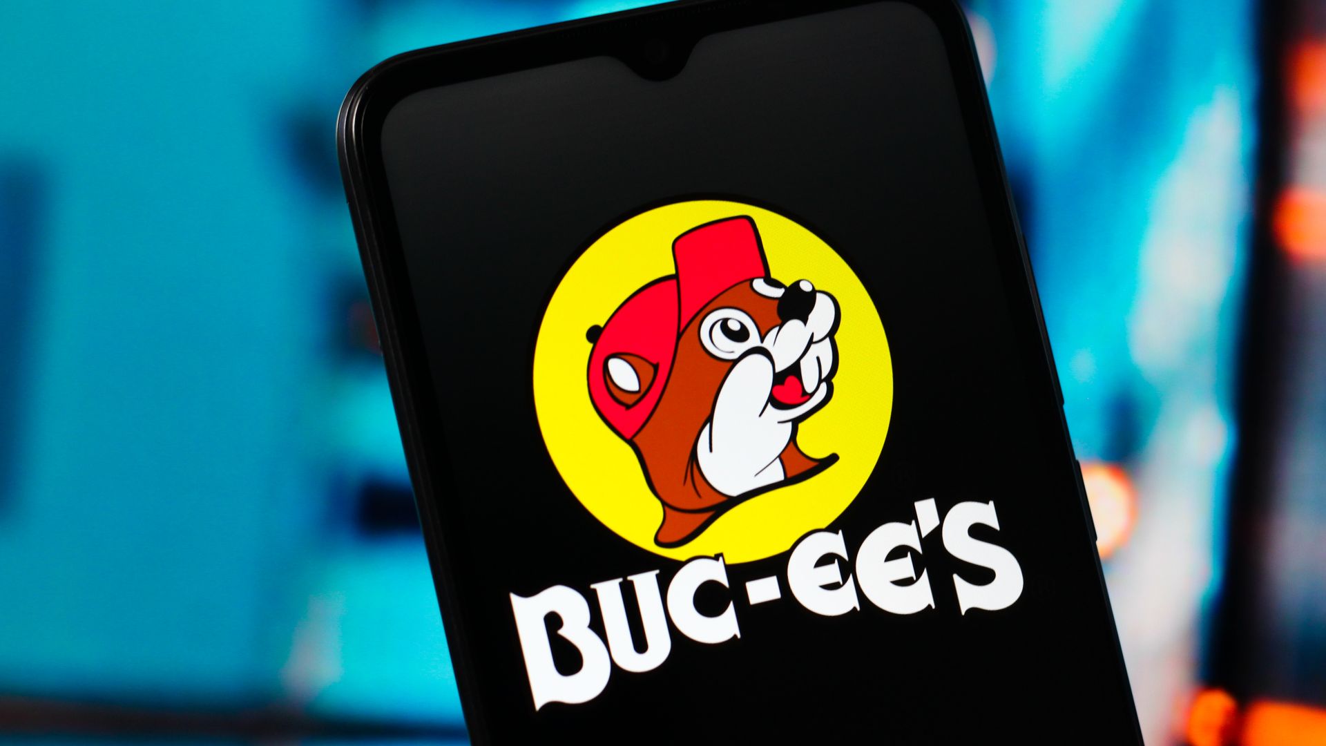 In this photo illustration, the Buc-ee's logo is seen displayed on a smartphone screen.