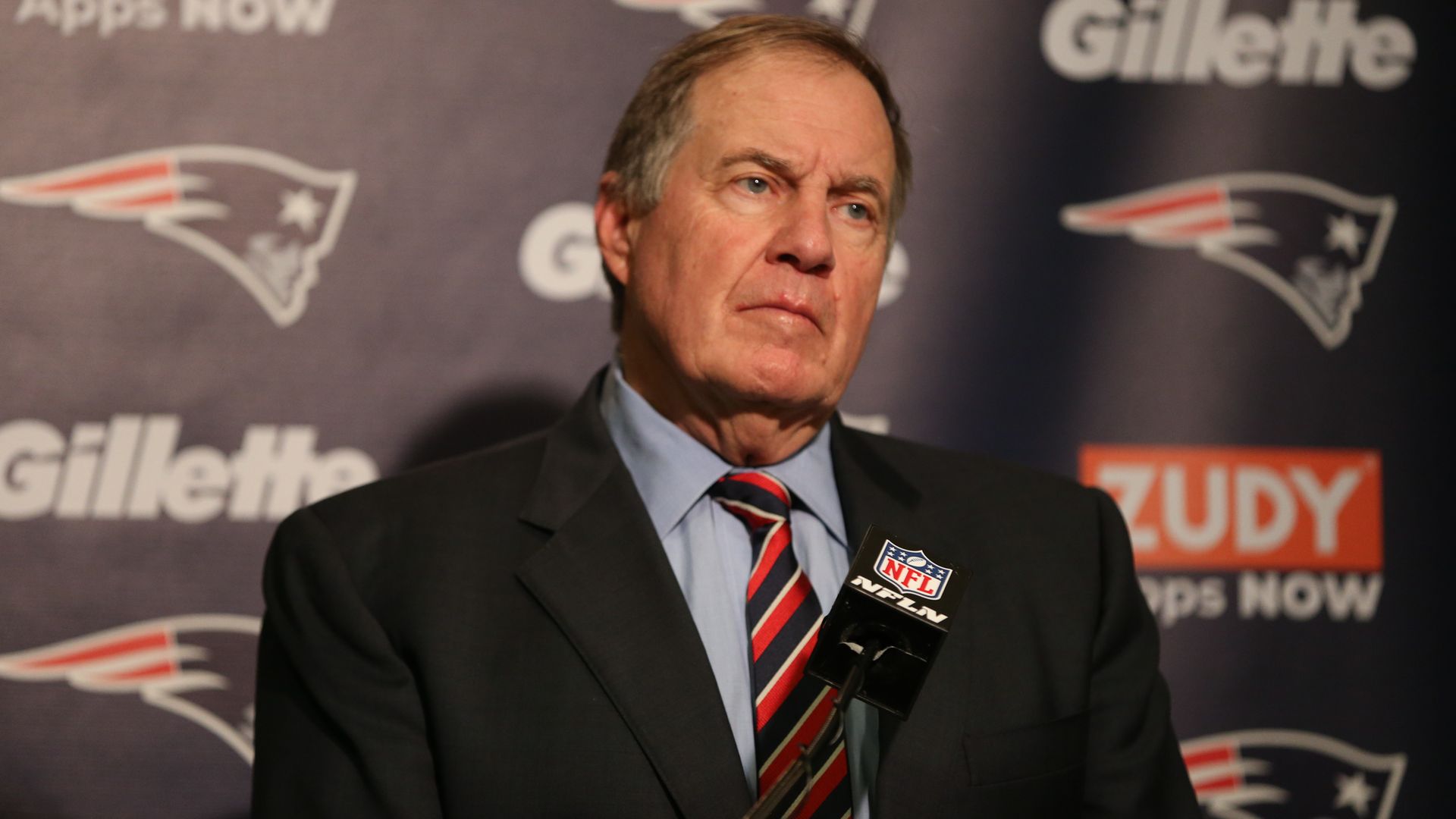 New England Patriots head coach Bill Belichick 
