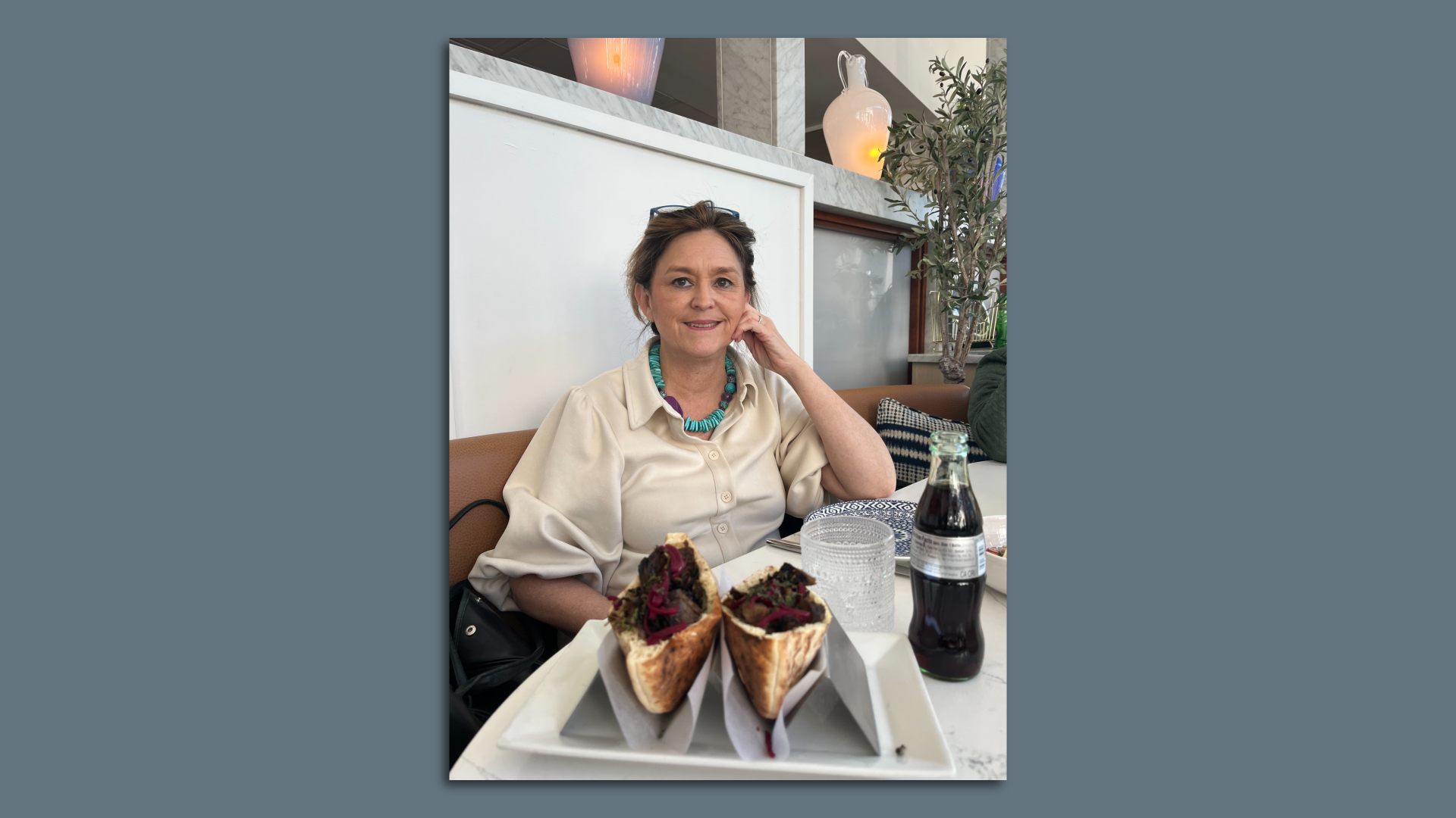 Judy Brown at Zaytinya. Photo: Daniel Moore / Axios