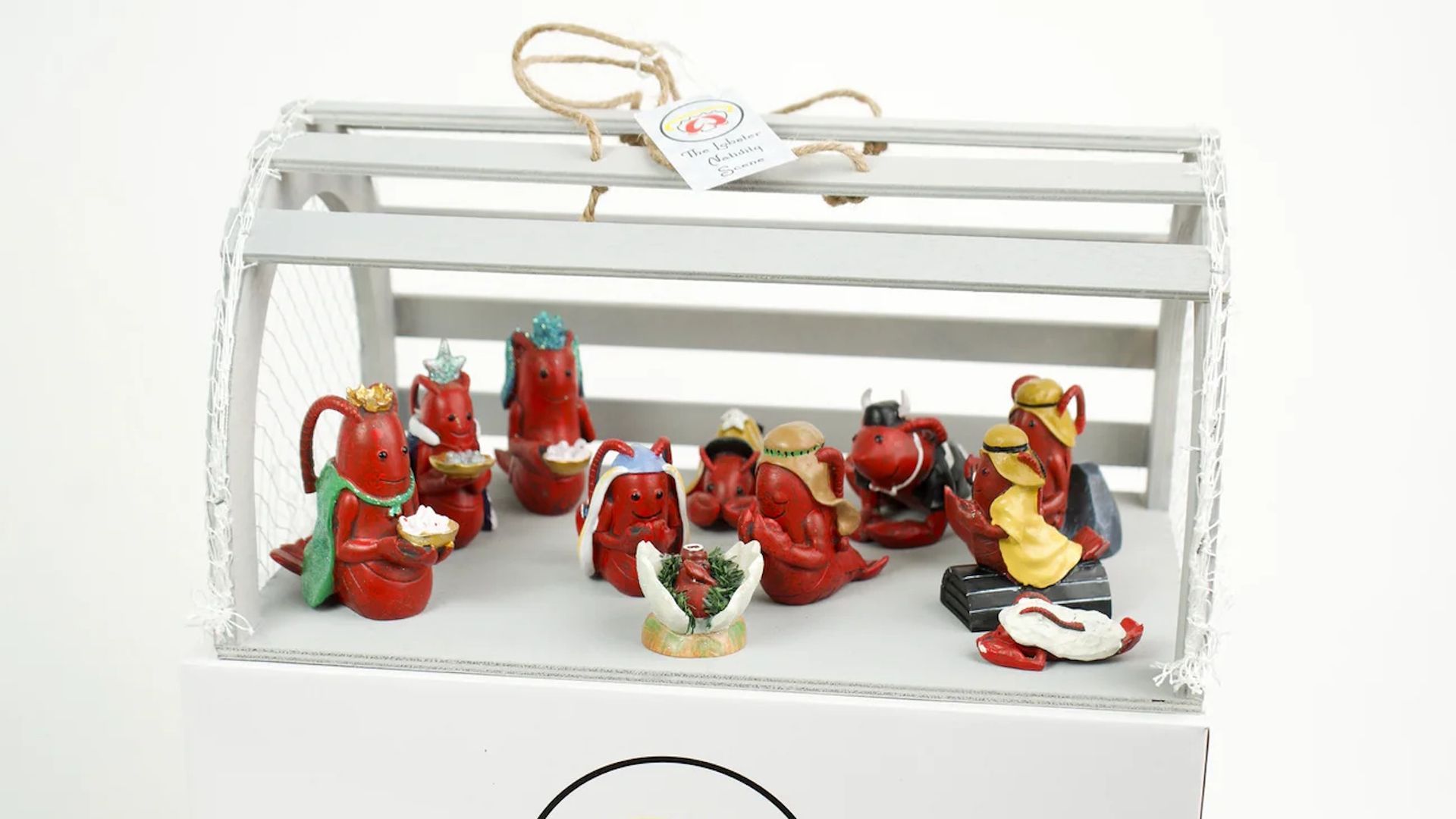 Lobster nativity scene