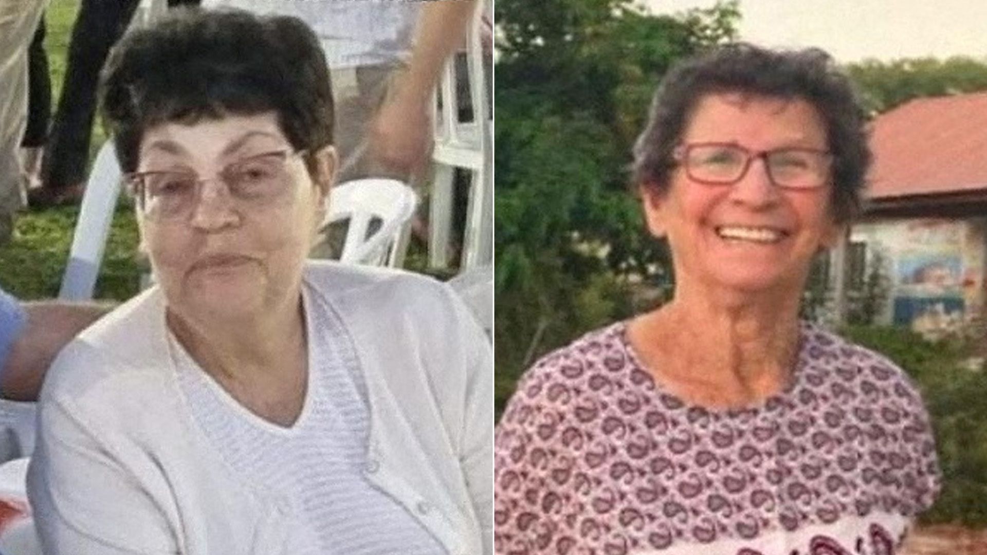 Nurit Cooper, 79, and Yocheved Lifshitz, 85. Photos: Handouts/Hostages and missing families forum/Handout via Reuters