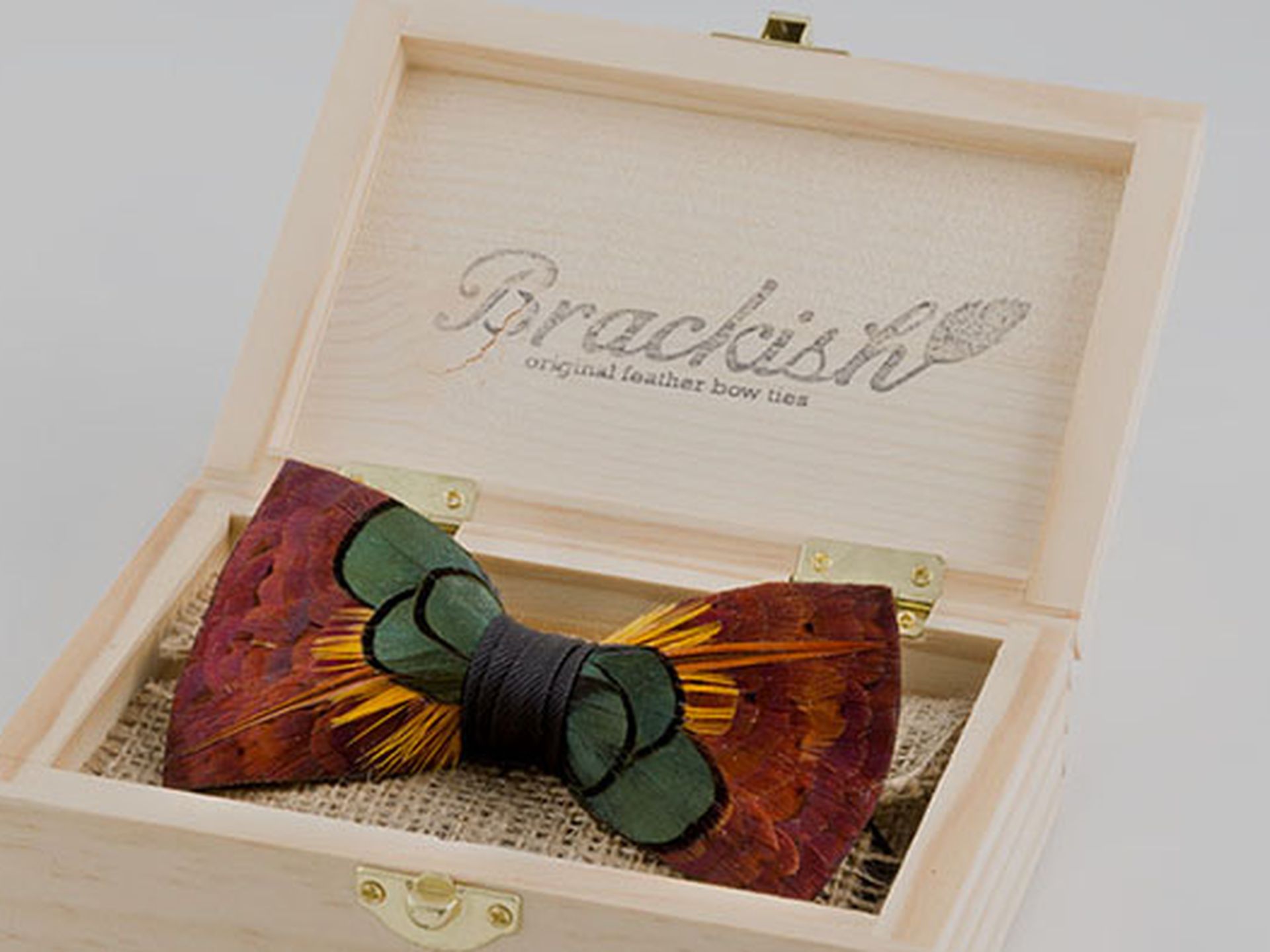 Brackish Original Feather Bow Ties