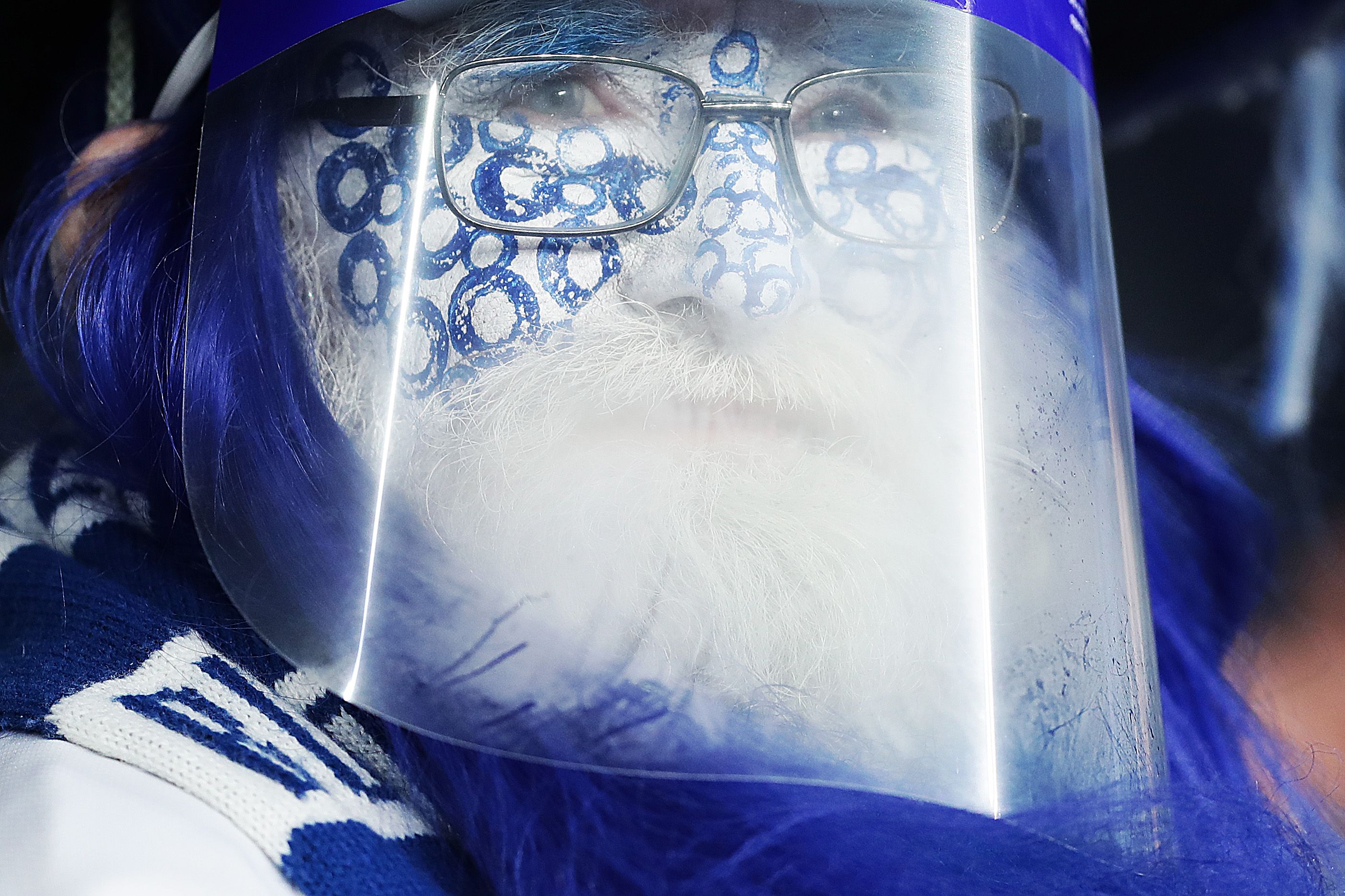 Fan with face shield