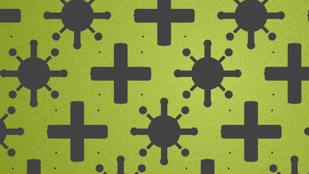 Covid positive symbol